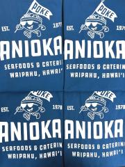 Tanioka's Poke Bowl Character T-Shirt Blue Cool