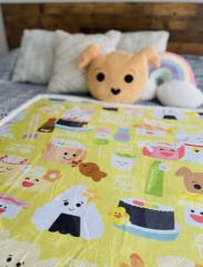 PICK UP ONLY (NO SHIPPING) Eden In Love Blanket Sushi Crew Chartreuse
