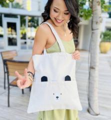 Eden In Love Canvas Tote Leia Bear