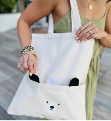 Eden In Love Canvas Tote Leia Bear
