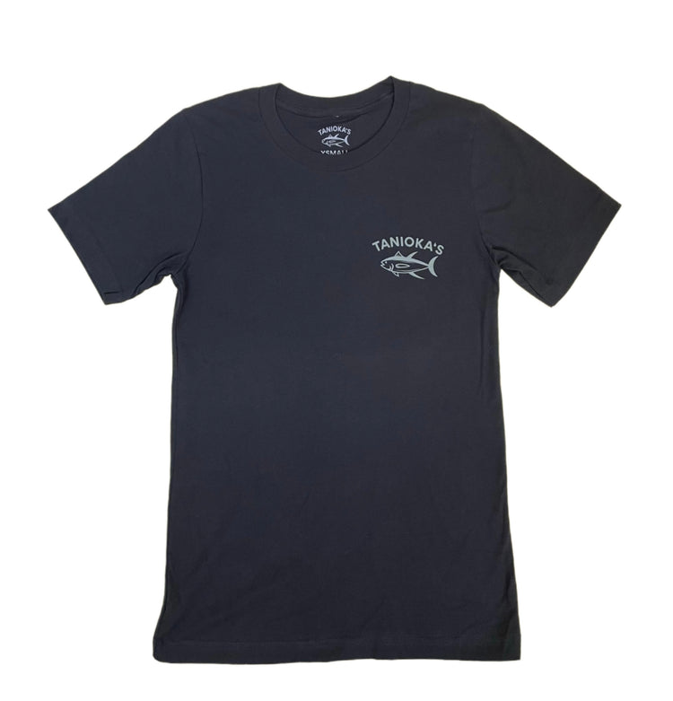 Tanioka's Serving Hawaii Since 1978 Adult T-Shirt Black w/Gray Lettering