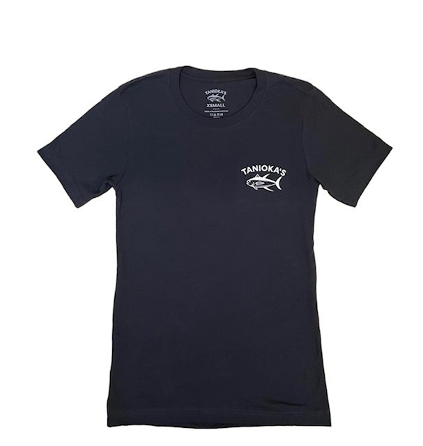 Tanioka's Serving Hawaii Since 1978 Adult T-Shirt Black w/White Lettering