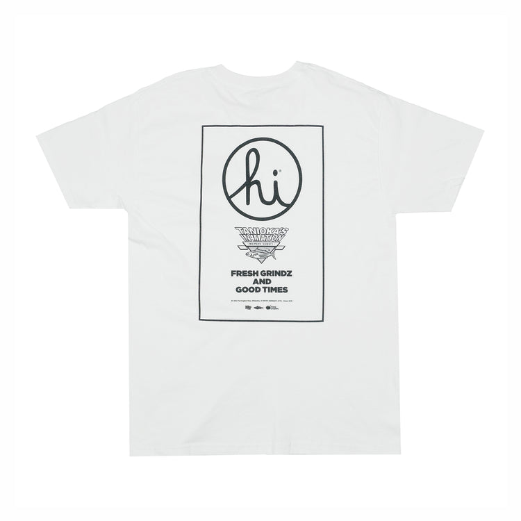 Tanioka’s X In4Mation T-Shirt hi Fresh Grindz White