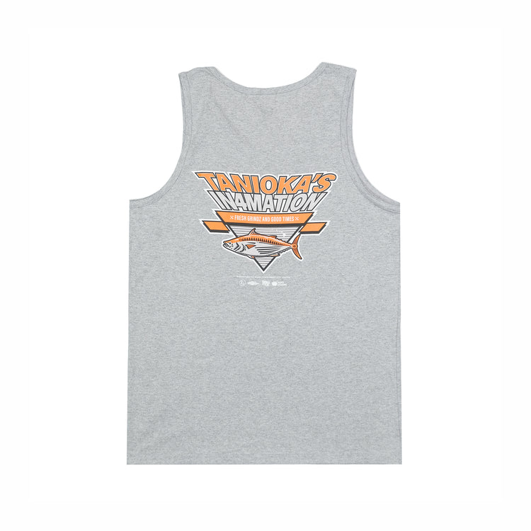 Tanioka’s X In4Mation Tank Top Logo Gray w/Orange