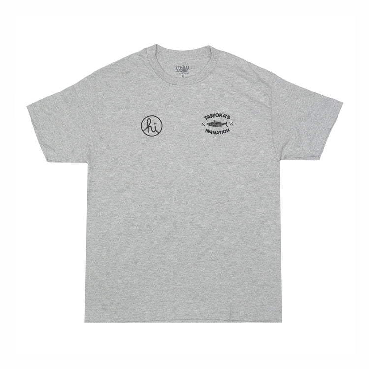 Tanioka's In4Mation Adult Logo COLLAB T-Shirt Gray