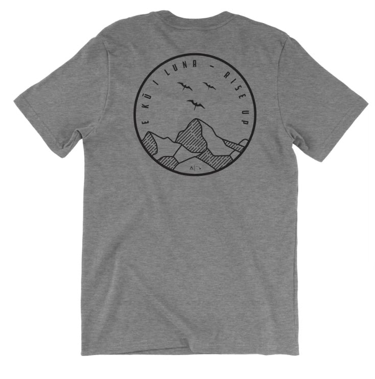 Aloha Ke Akua Shirt E Kū I Luna (Rise Up) Heather Grey