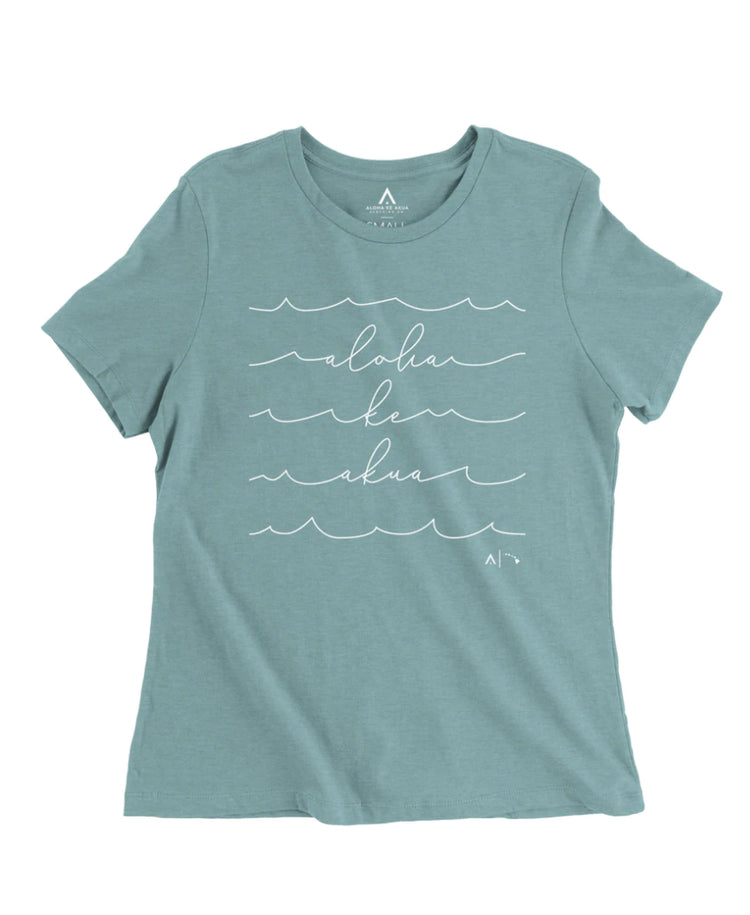 Aloha Ke Akua Women's T-shirt Nalu Lagoon