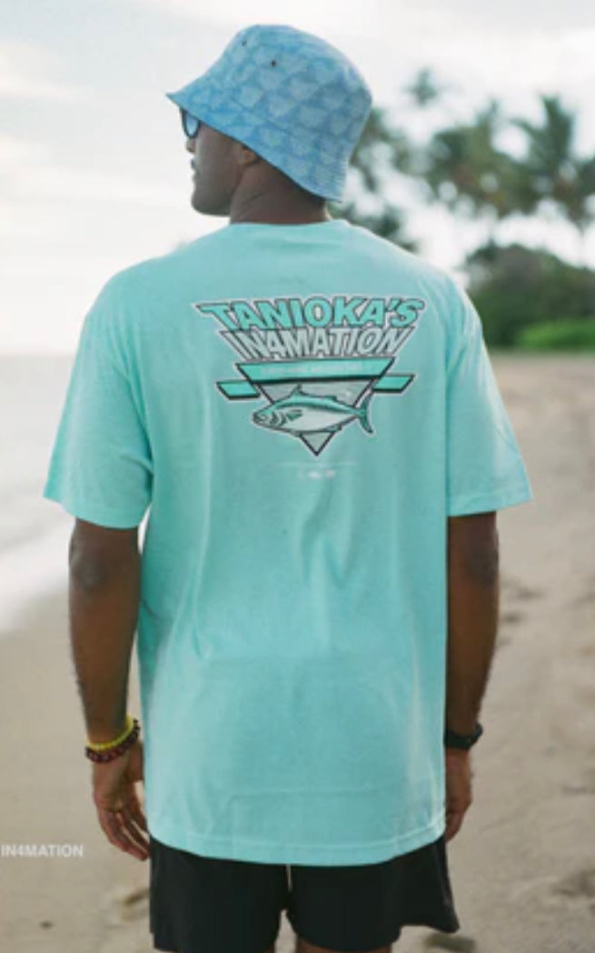 Tanioka's & In4Mation T-Shirt Collab Light Turquoise