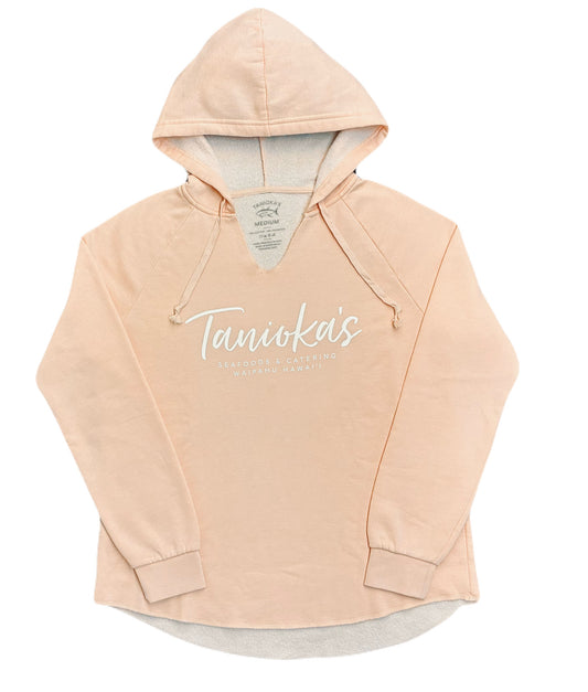 Tanioka's Women's Hoodie SCRIPT Blush