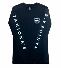 TANIOKA'S Long Sleeve T-Shirt NEW Black w/Gray Lettering