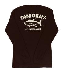 TANIOKA'S Long Sleeve T-Shirt EST Black w/Gray Lettering