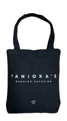 TANIOKA'S Canvas Tote Black Wedding Catering