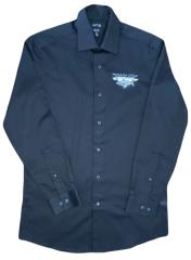 Tanioka's Men's Logo Dress Shirt Black