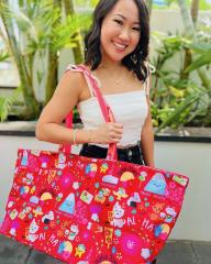 PICK UP ONLY (NO SHIPPING) Eden In Love Large Ultimate Tote Japan Town Fuscia