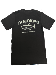 Tanioka's ESTABLISHED 1978 Adult T-Shirt Black w/Gray Lettering