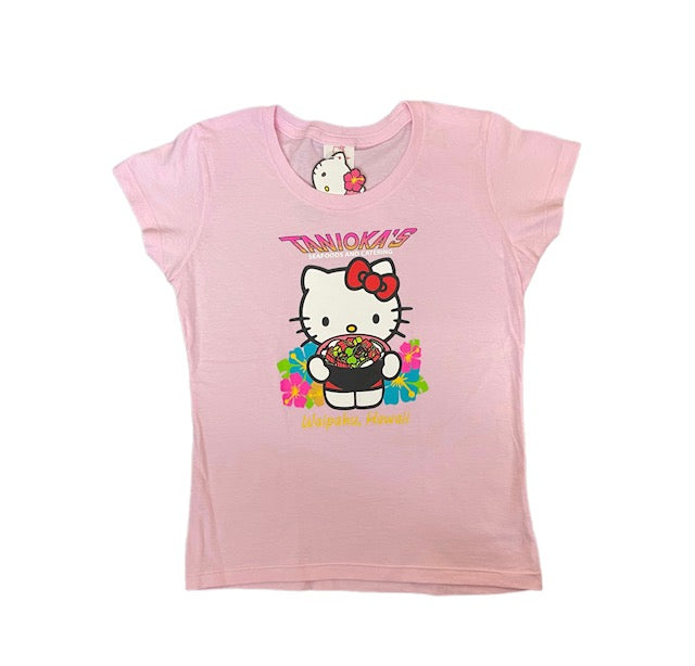 Hello Kitty Poke Bowl Girl's Shirt Light Pink