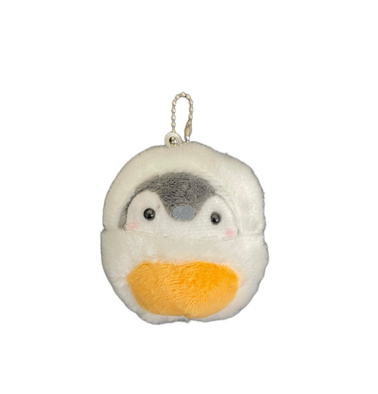 Keychain & Backpack Charm Penguin in Cosplay Boiled Egg