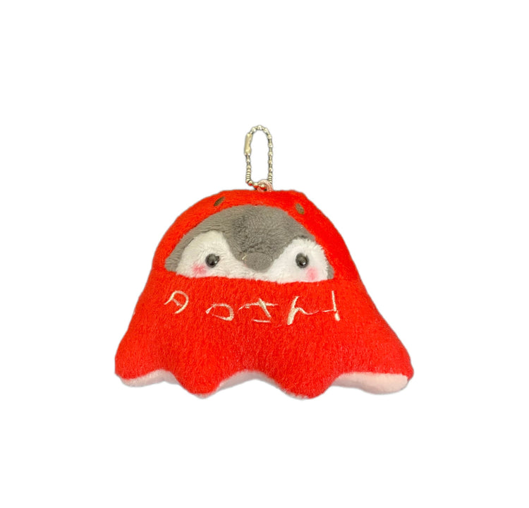 Keychain & Backpack Charm Penguin in Cosplay Hot Dog Octopus