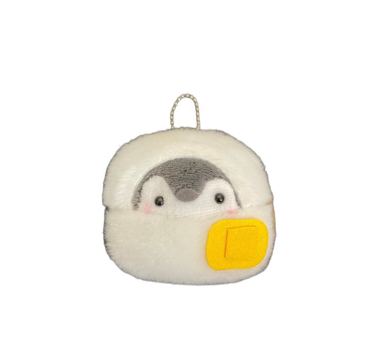 Keychain & Backpack Charm Penguin in Cosplay Buttered Toast