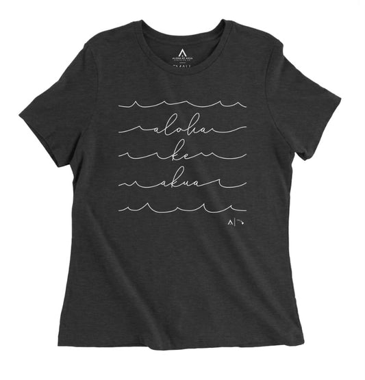 Aloha Ke Akua Women's T-shirt Nalu Gray