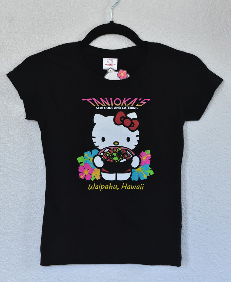 Hello Kitty Poke Bowl Girl's Shirt Black