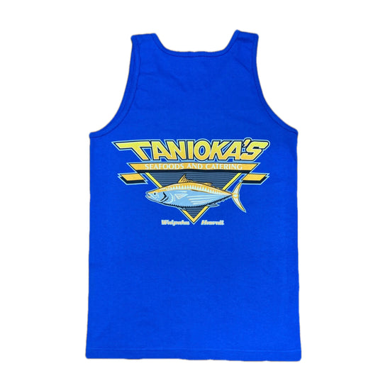 Tanioka’s Adult Logo Tank Blue w/Yellow