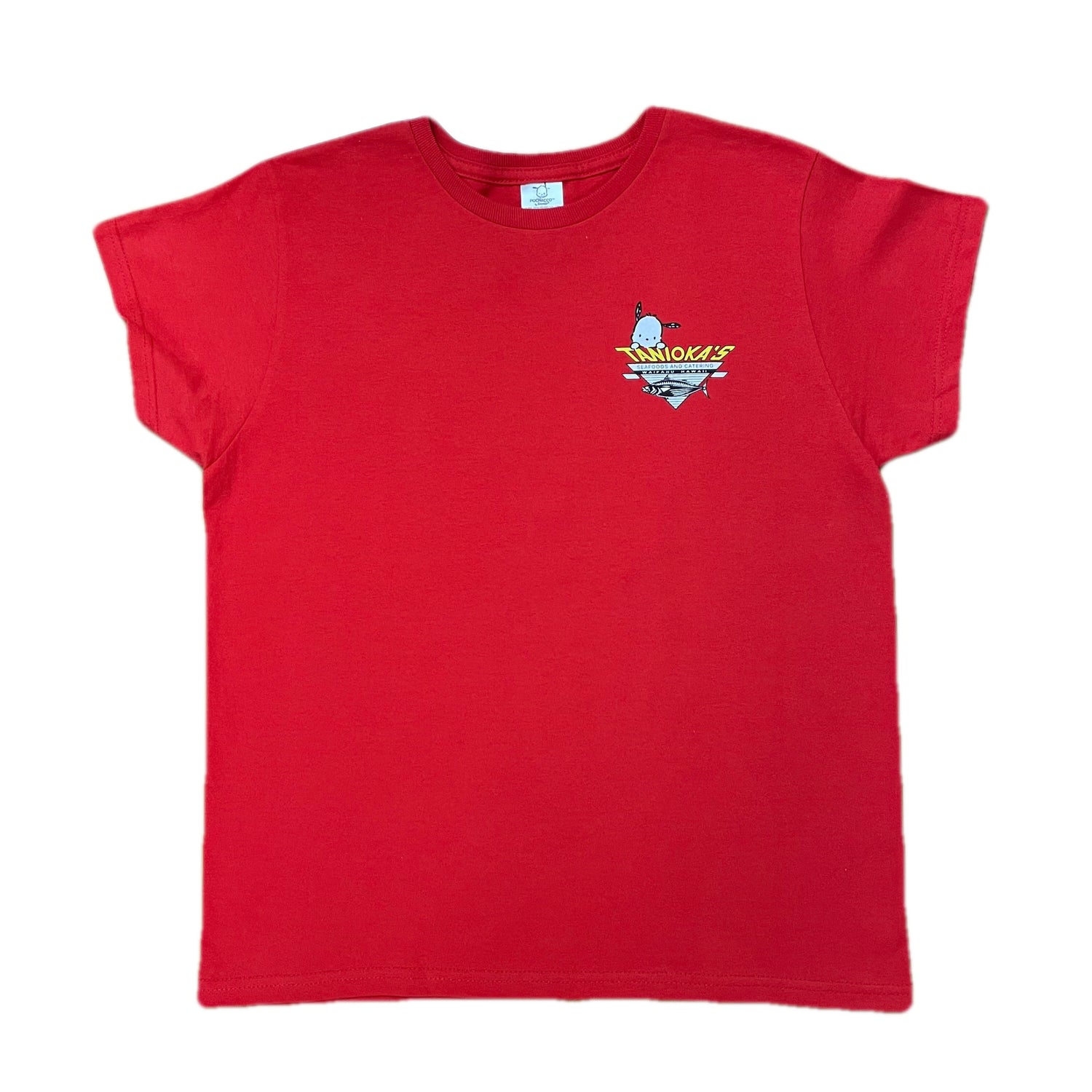 Pochacco Fishing Missy Tshirt Red – Taniokas Marketplace
