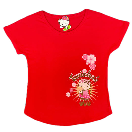 Hello Kitty Kimono Dolman Tshirt Red