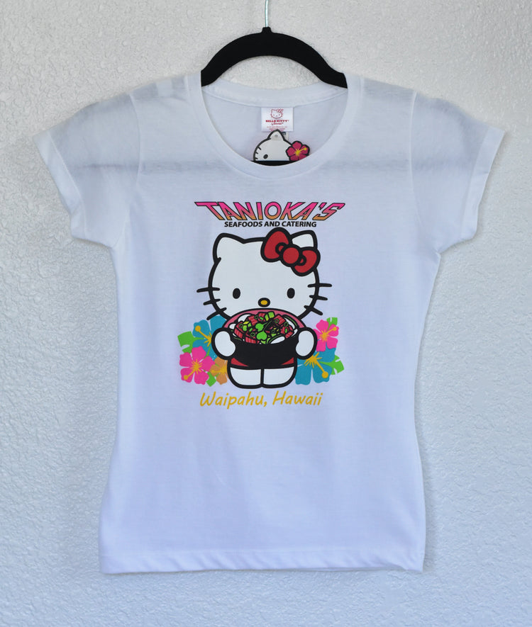 Hello Kitty Poke Bowl Girl's Shirt White
